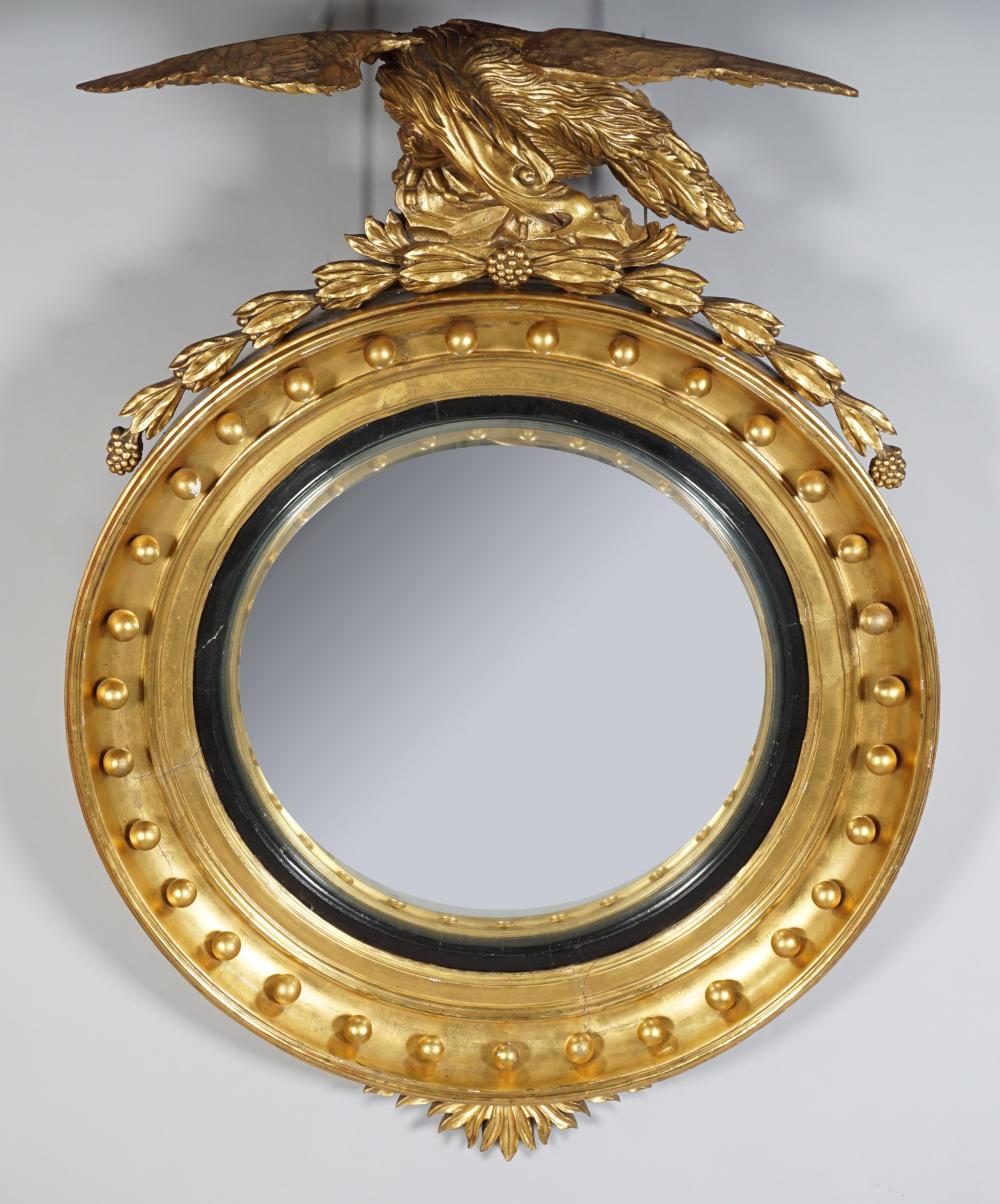 MONUMENTAL REGENCY GILTWOOD CONVEX