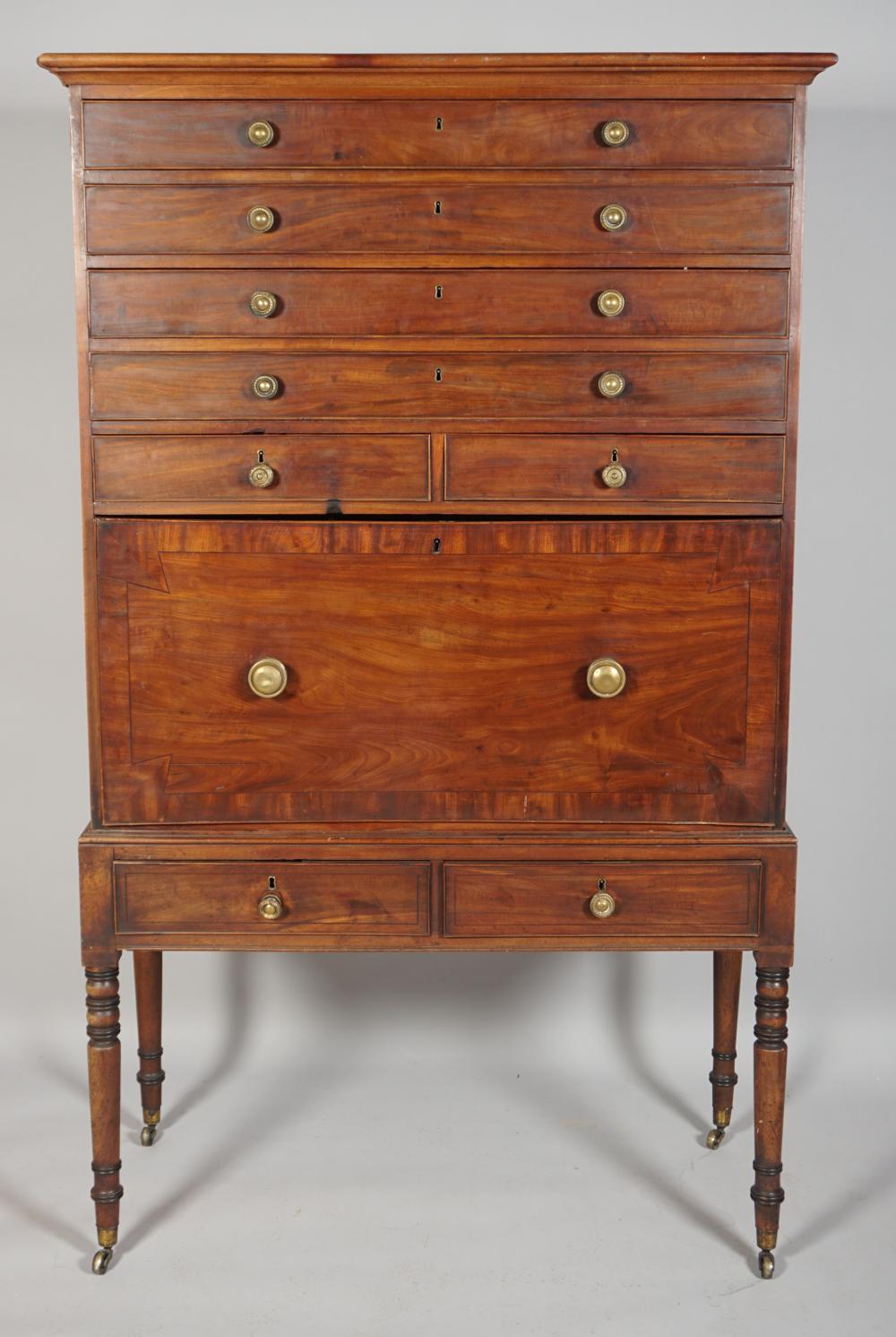 FEDERAL MAHOGANY SECRETARY CHEST 33c550