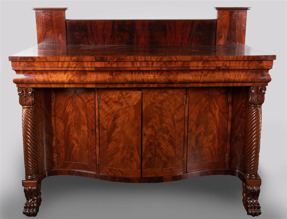 AMERICAN CLASSICAL MAHOGANY SIDEBOARD  33c55d