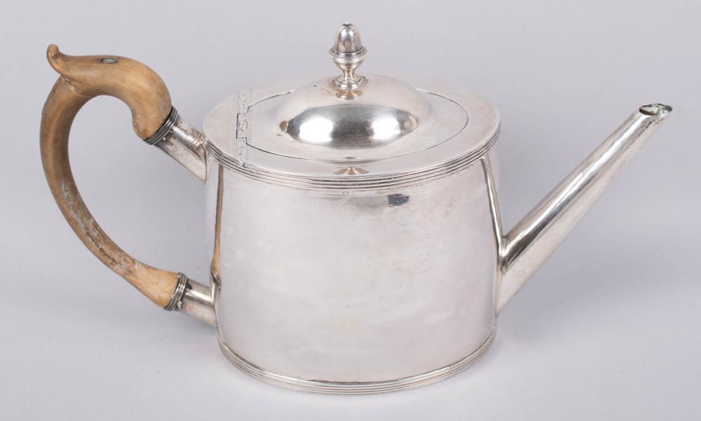 PHILADELPHIA COIN SILVER TEAPOT,