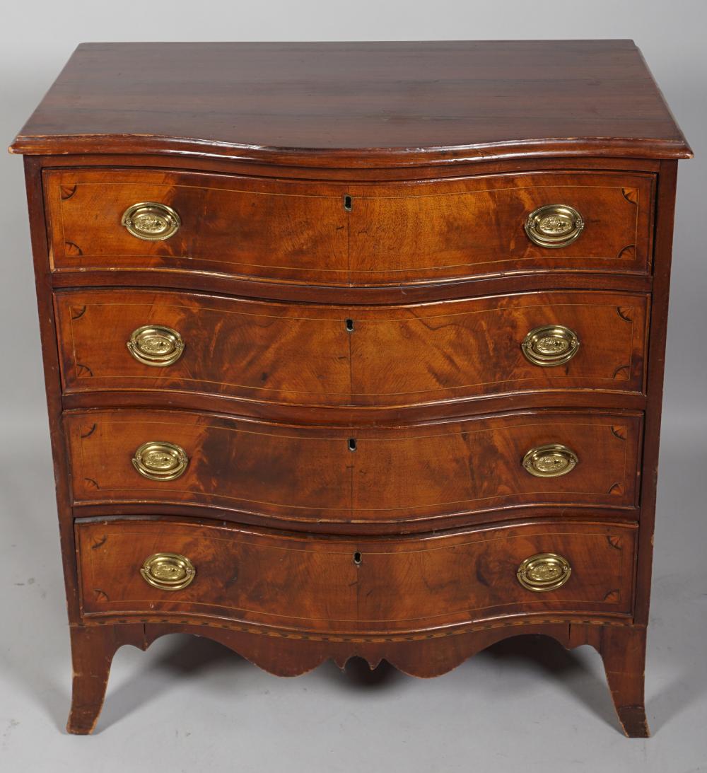 GEORGE III STYLE INLAID MAHOGANY