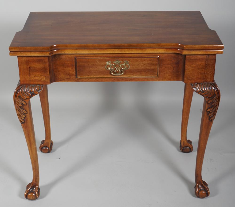 STATTON GEORGE III STYLE MAHOGANY GAMES