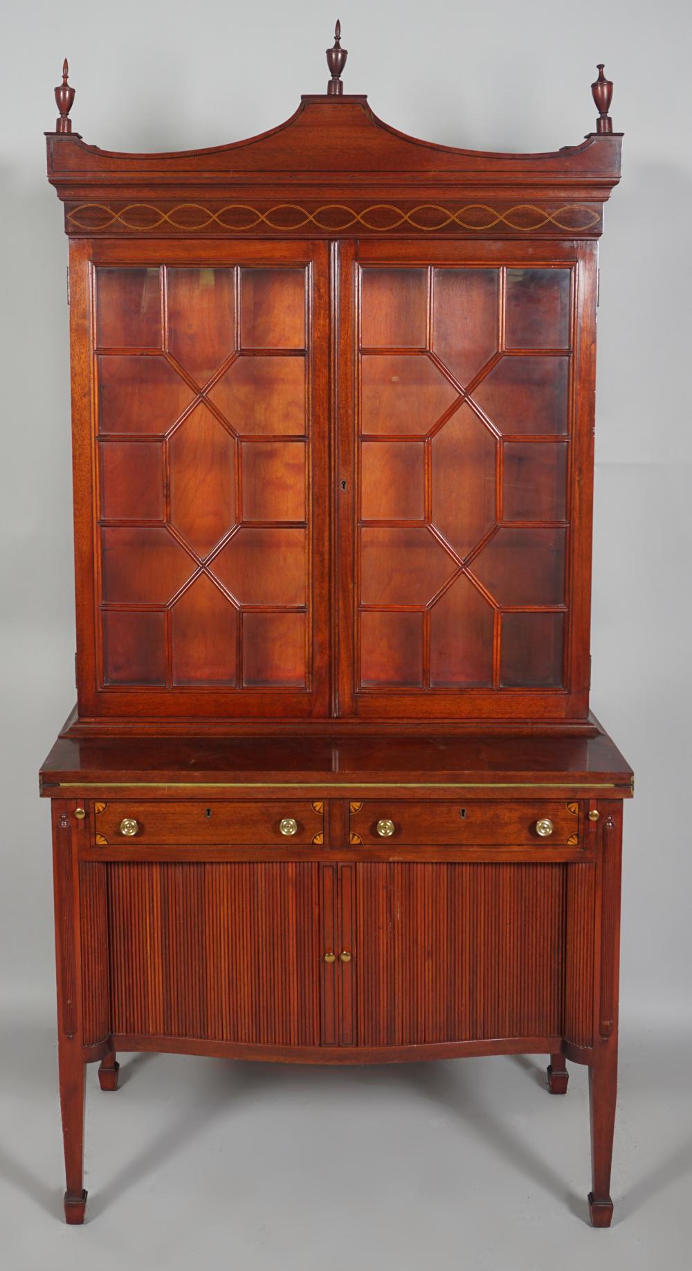 FEDERAL STYLE INLAID MAHOGANY SECRETARY 33c61f