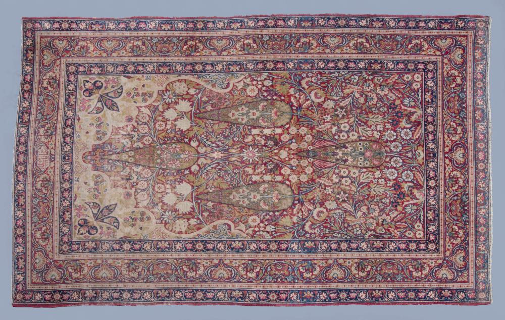 ANTIQUE PERSIAN KERMAN WOOL PRAYER 33c645