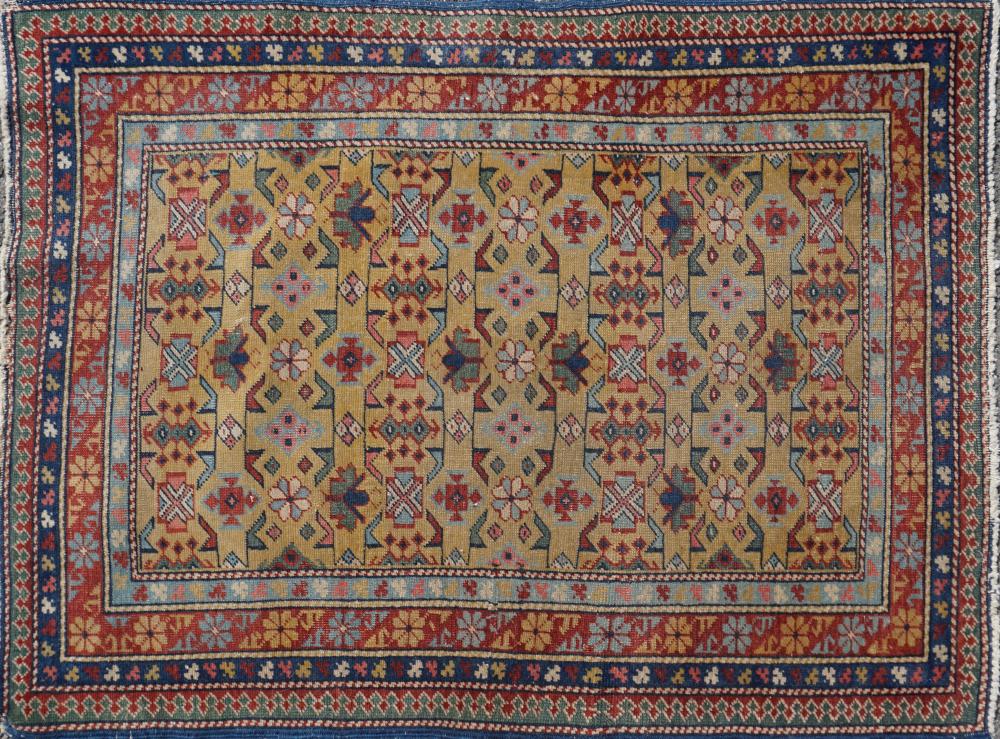 VINTAGE TRIBAL KAZAK WOOL RUG APPROX  33c655