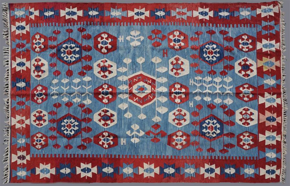 TURKISH KELIM WOOL RUG APPROX.