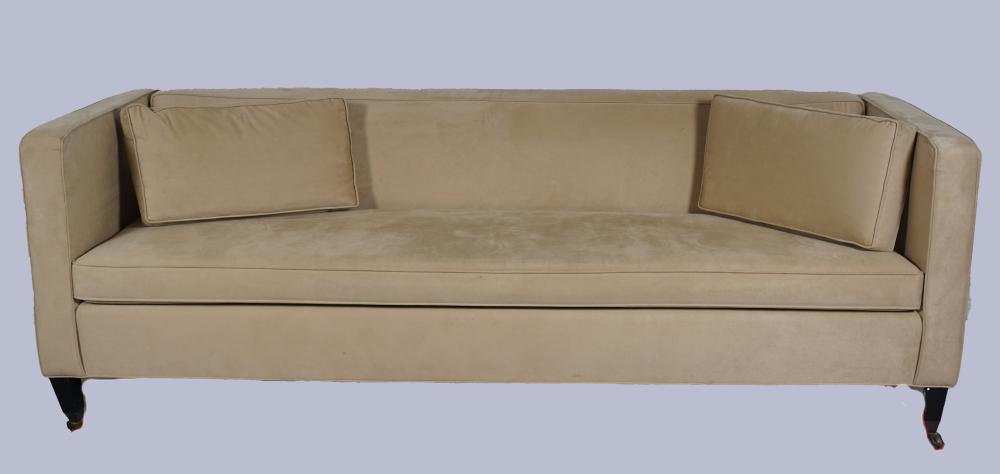 MODERN BROWN SUPERSUEDE SOFA 30 33c680