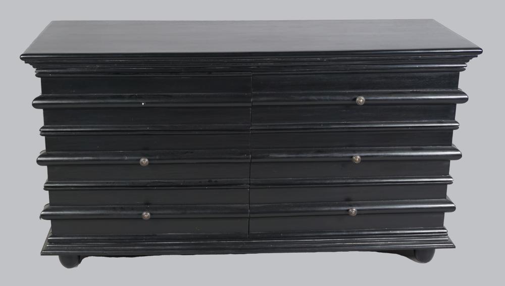 BLACK CHEST OF DRAWERS 34 X 61