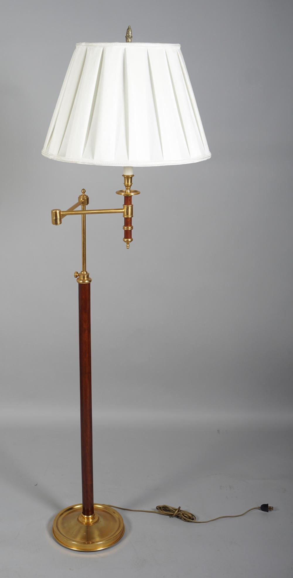 CLASSICAL STYLE BRASS AND MAHOGANY