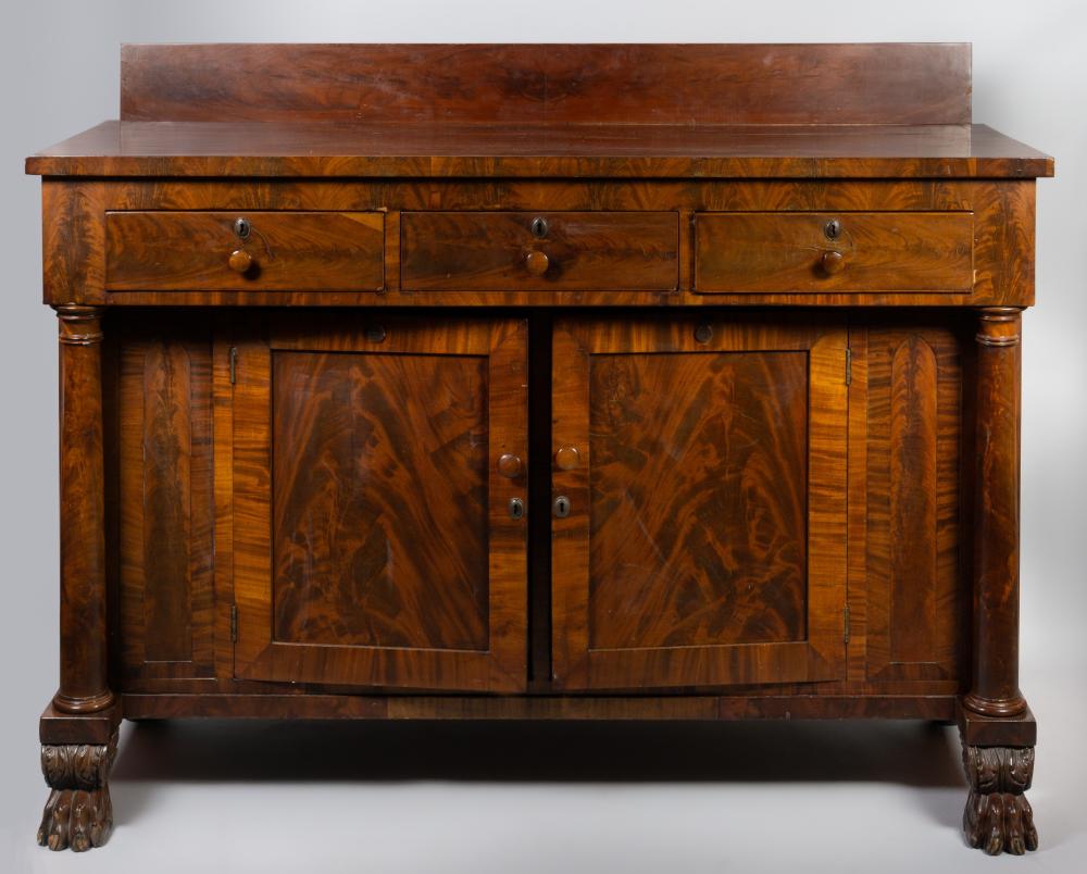 AMERICAN CLASSICAL MAHOGANY SIDEBOARD  33c744