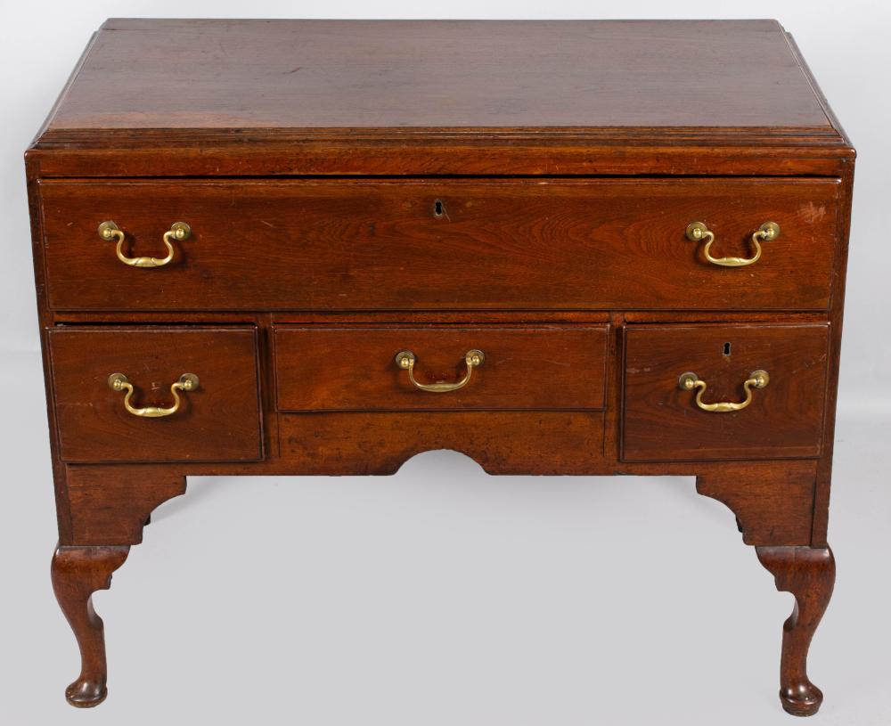 GEORGE III MAHOGANY LOWBOY 33 1/2