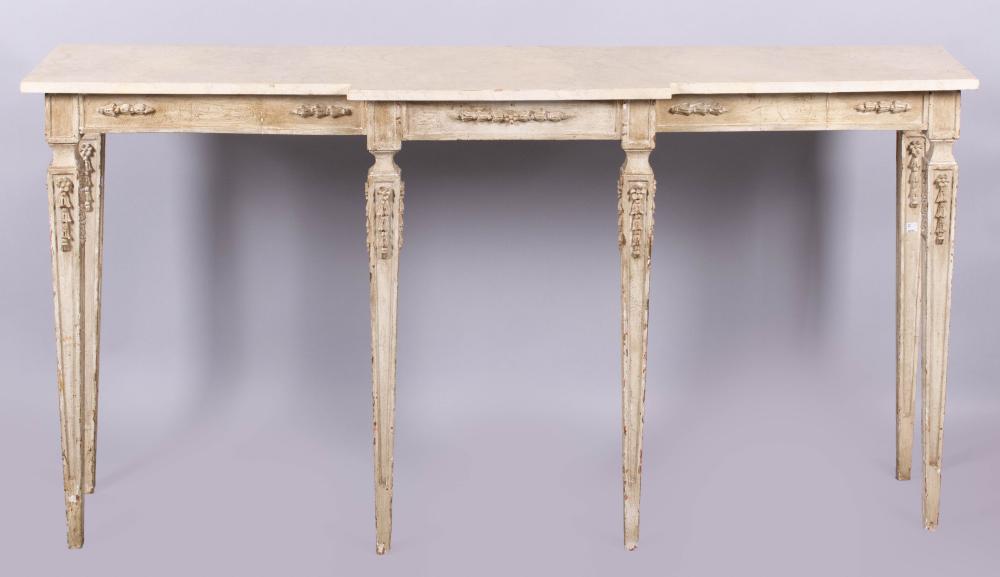 LOUIS XVI STYLE WHITE PAINTED CONSOLE 33c76c