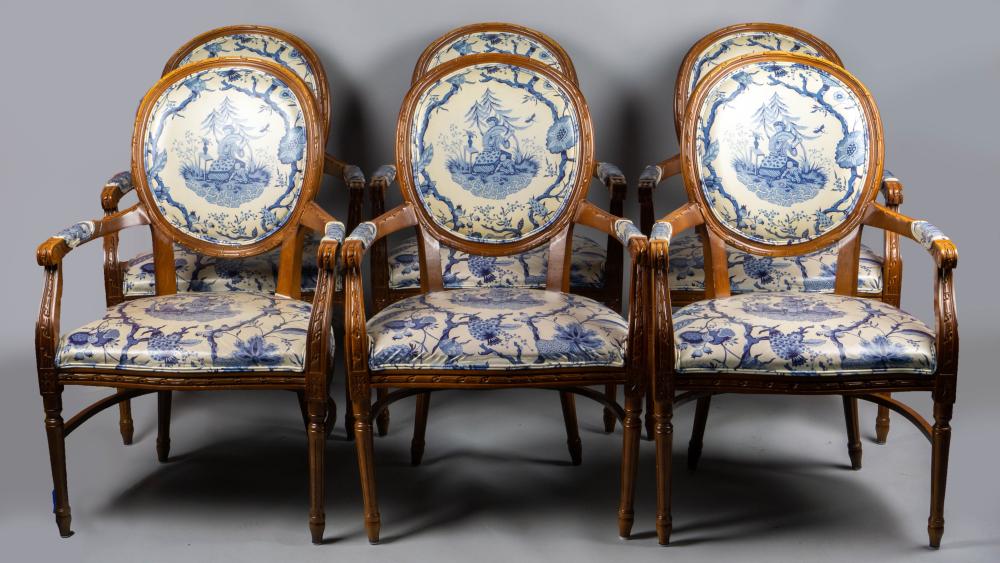 SET OF SIX LOUIS XVI STYLE BEECHWOOD 33c770