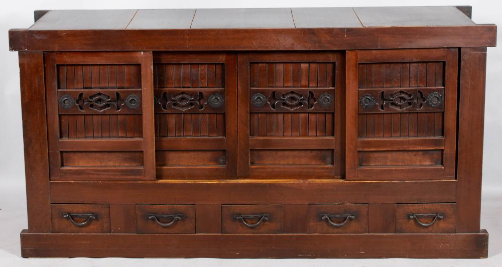 JAPANESE STAINED FRUITWOOD AND