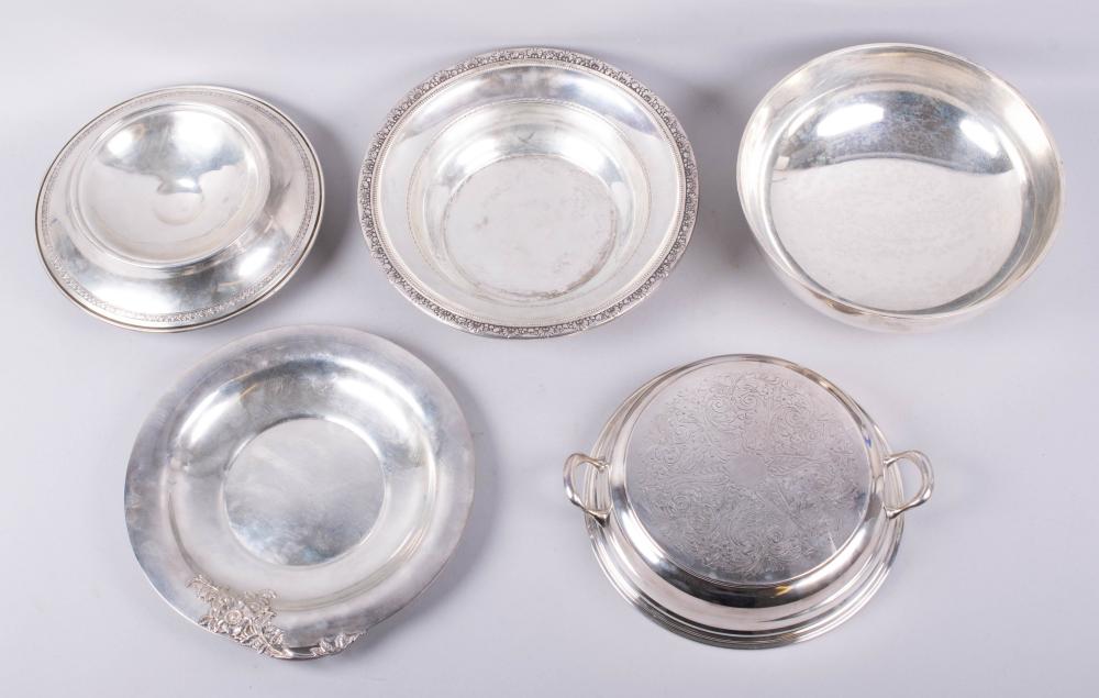 FOUR AMERICAN SILVER DISHESFOUR