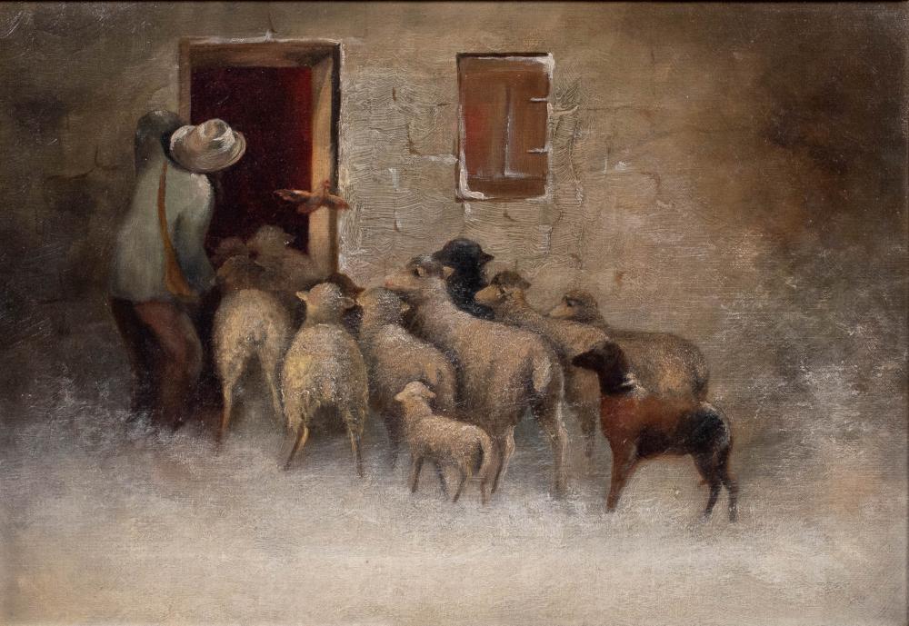 ARTIST UNKOWN 19TH CENTURY SHEPHERD 33c7f6