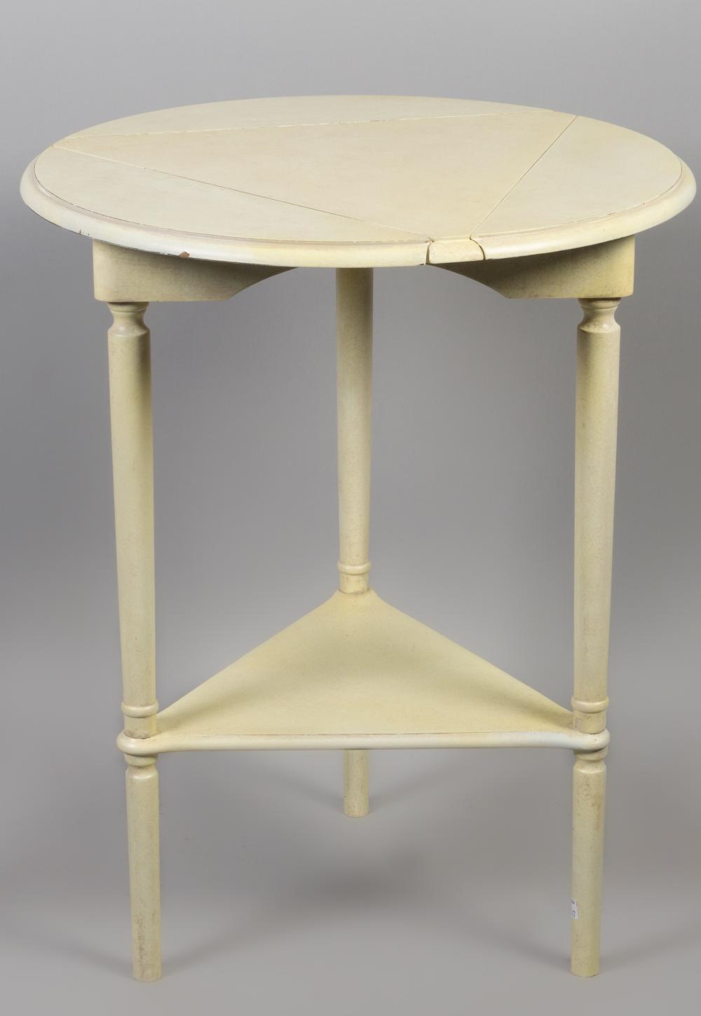 CLASSICAL STYLE CREAM PAINTED DROP-LEAF