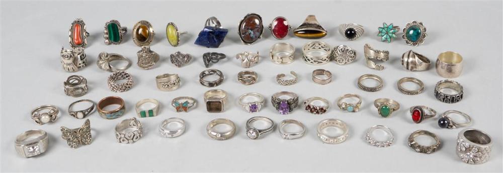 COLLECTION OF SILVER AND HARDSTONE 33c86d