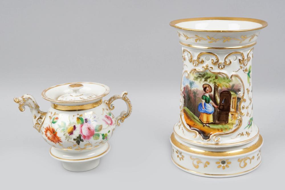 FRENCH PORCELAIN NEO-ROCOCO VEILLEUSE