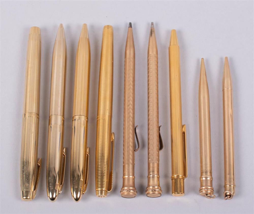 CARTIER GOLD-PLATED BALLPOINT PEN WITH