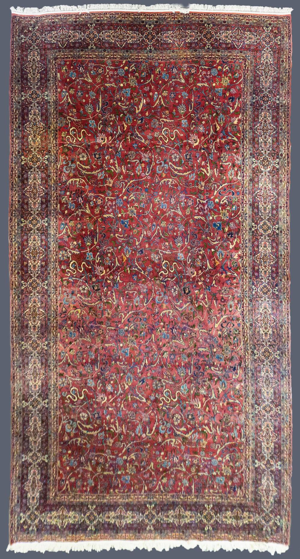 SEMI-ANTIQUE PERSIAN KERMAN HAND