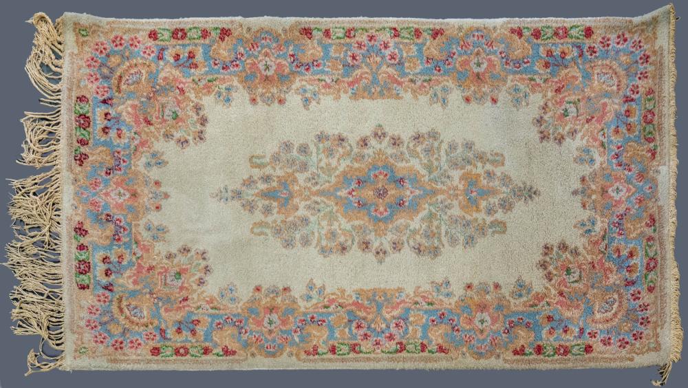 VINTAGE PERSIAN KERMAN HAND KNOTTED 33c8e0