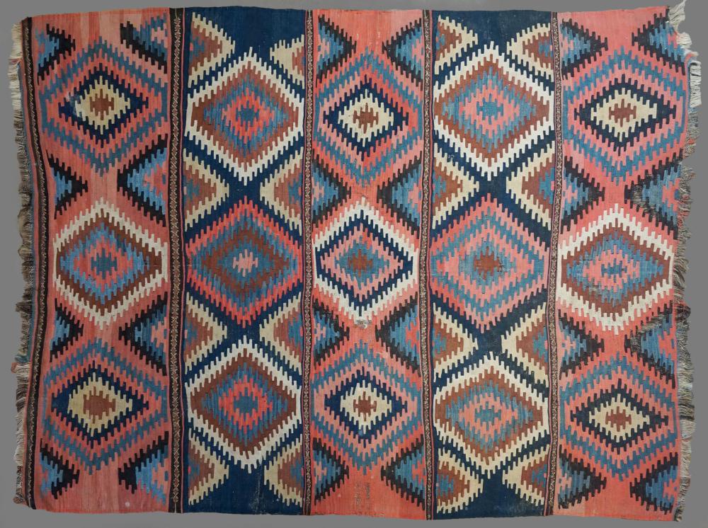 OLD PERSIAN HAND WOVEN FLAT WOVEN