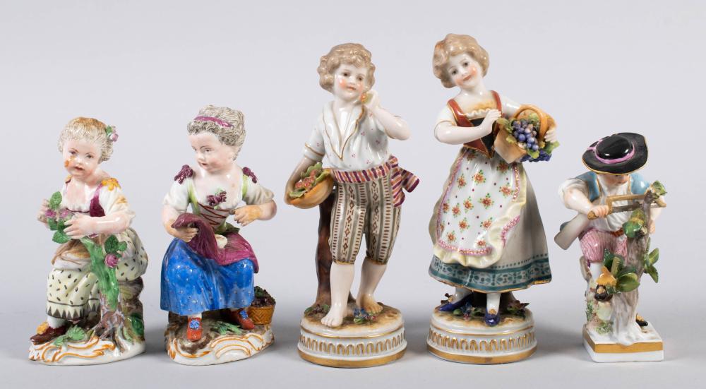 FIVE CONTINENTAL PORCELAIN SMALL