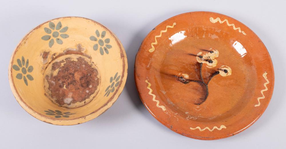 PENNSYLVANIA GLAZED SLIPWARE DISHPENNSYLVANIA