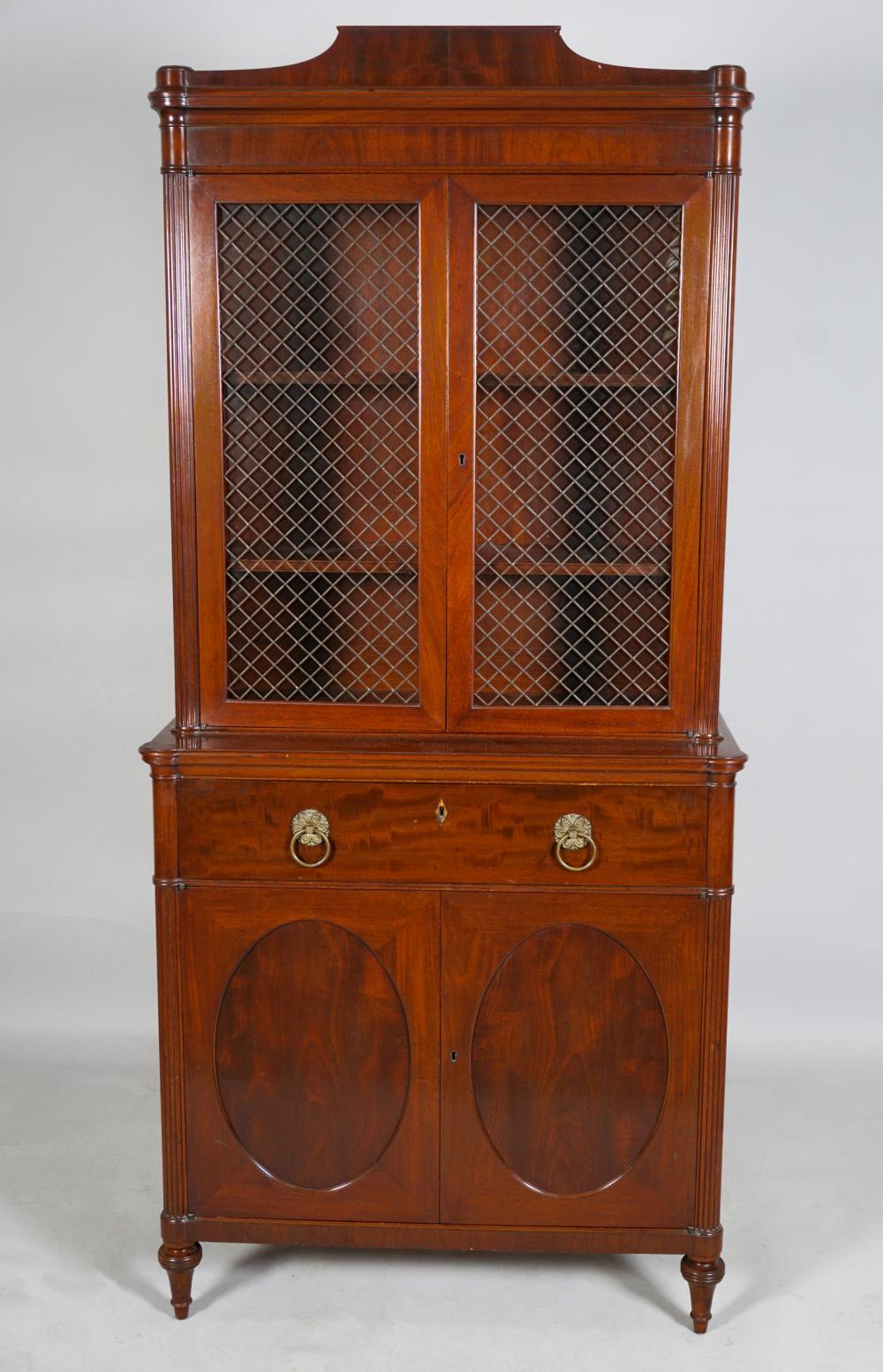 REGENCY STYLE MAHOGANY LIBRARY