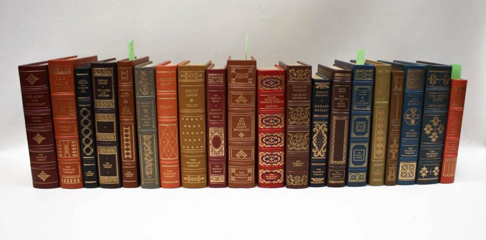 TWENTY FRANKLIN MINT LEATHER BOUND 33f0e2