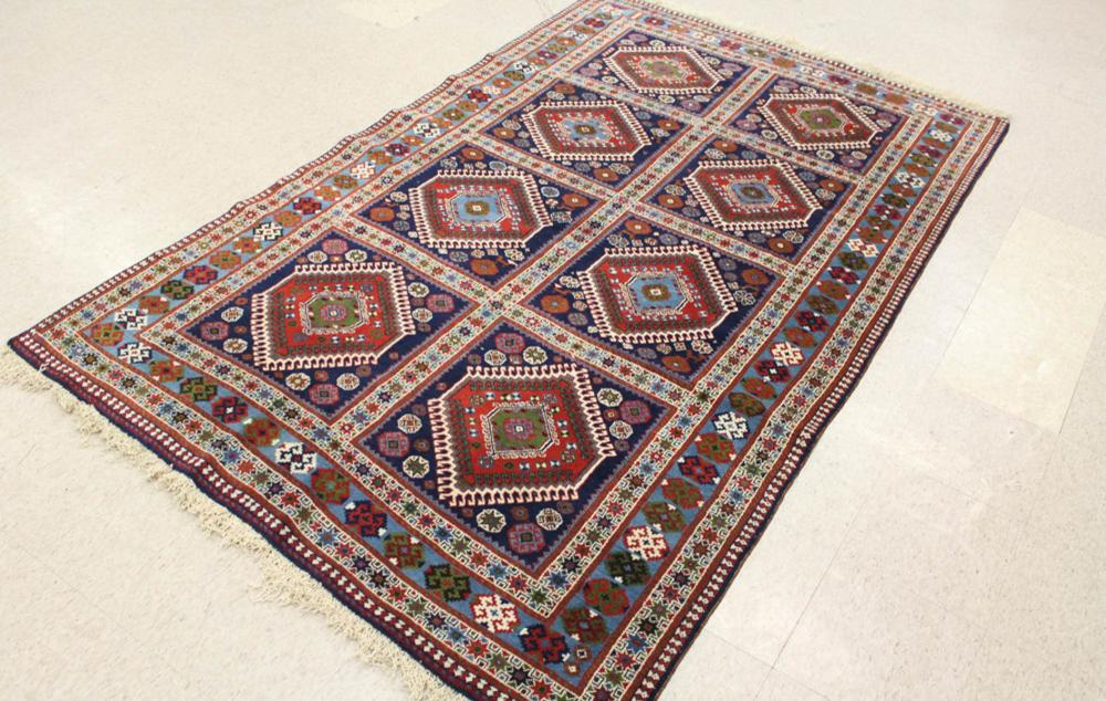 HAND KNOTTED PERSIAN PANEL CARPET,