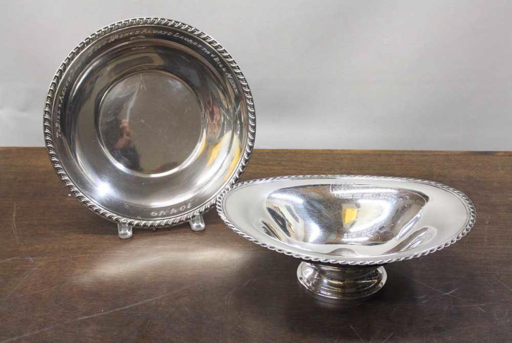 TWO STERLING SILVER HOLLOWWARE 33f127