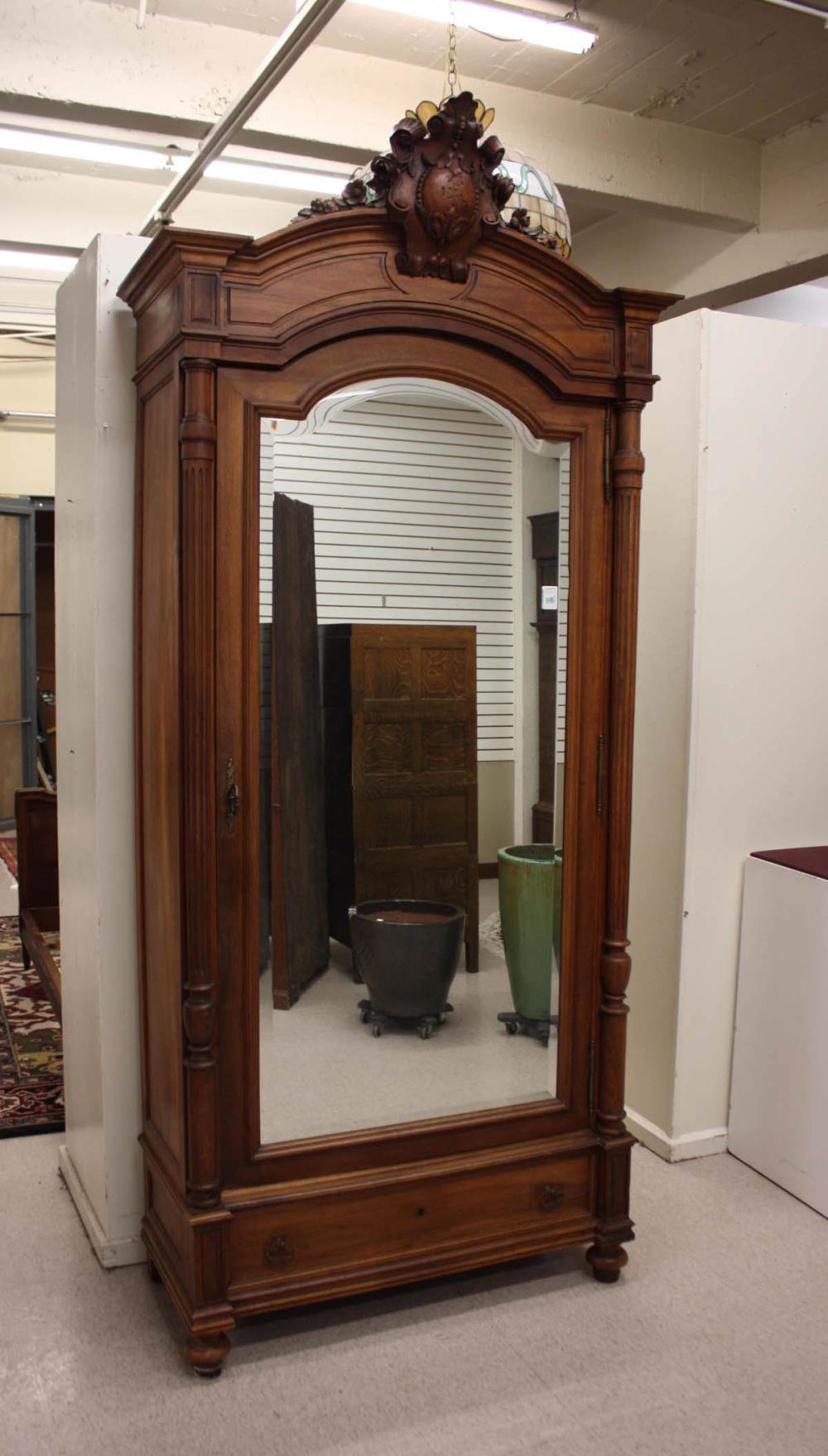 LOUIS XVI STYLE SINGLE-DOOR WALNUT