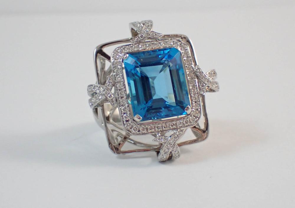 BLUE TOPAZ DIAMOND AND EIGHTEEN 33f2a4