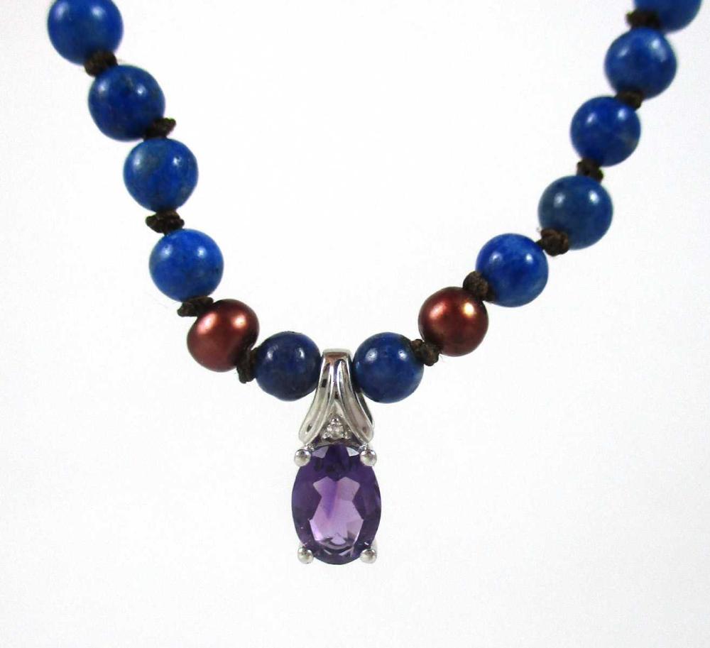 LAPIS PEARL AMETHYST AND FOURTEEN 33f2e0