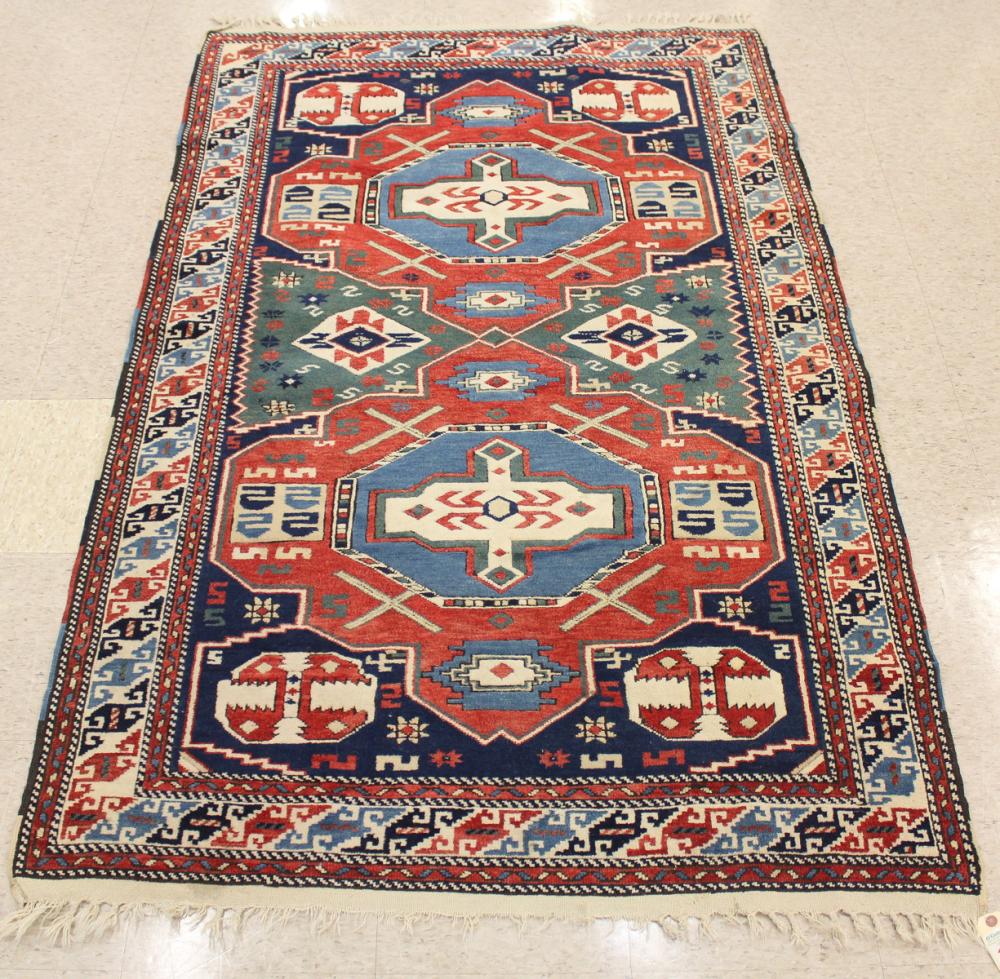 HAND KNOTTED TURKISH CAUCASIAN 33f31f