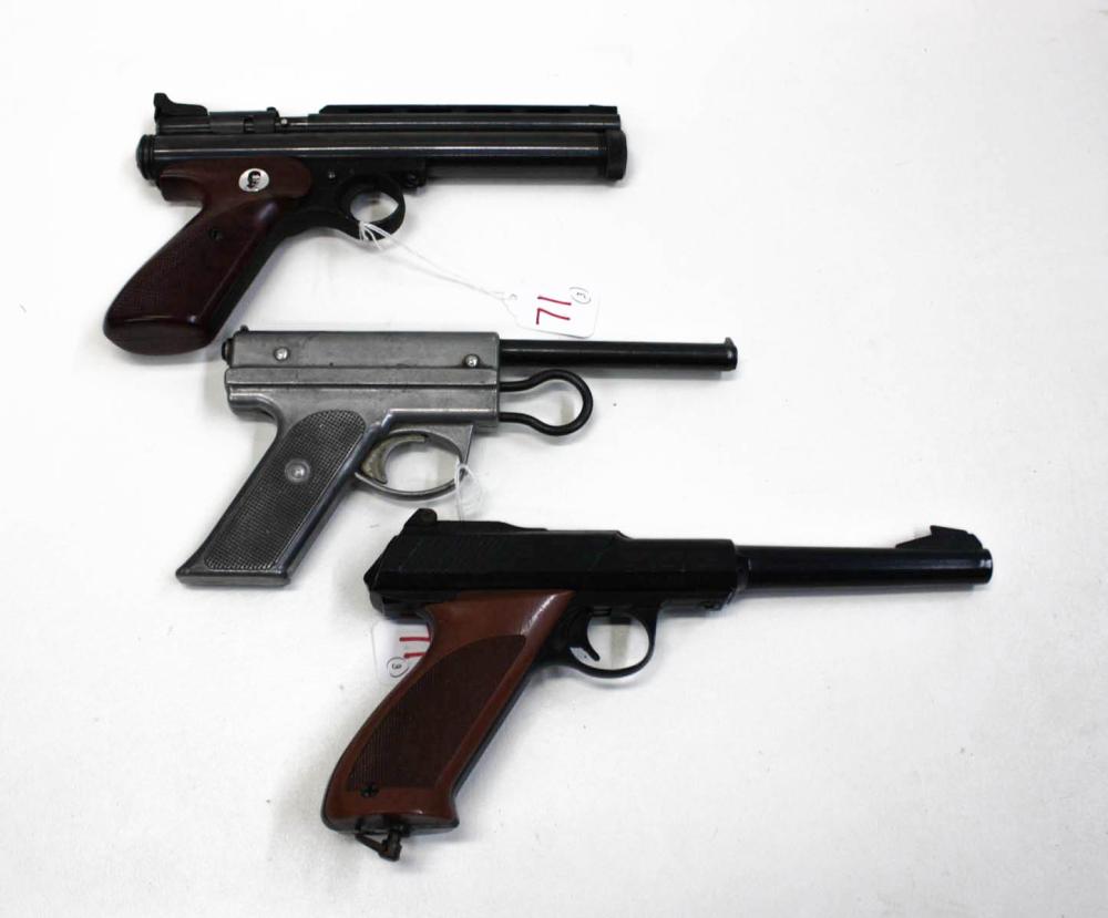 THREE AIR PISTOLS BOONE TARGET 33f348