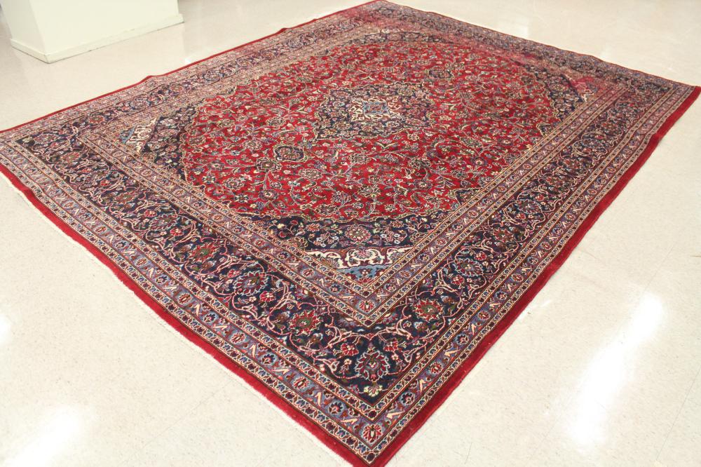 HAND KNOTTED PERSIAN CARPET, FLORAL