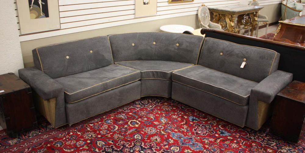 THREE-PIECE MID-CENTURY MODERN SECTIONAL