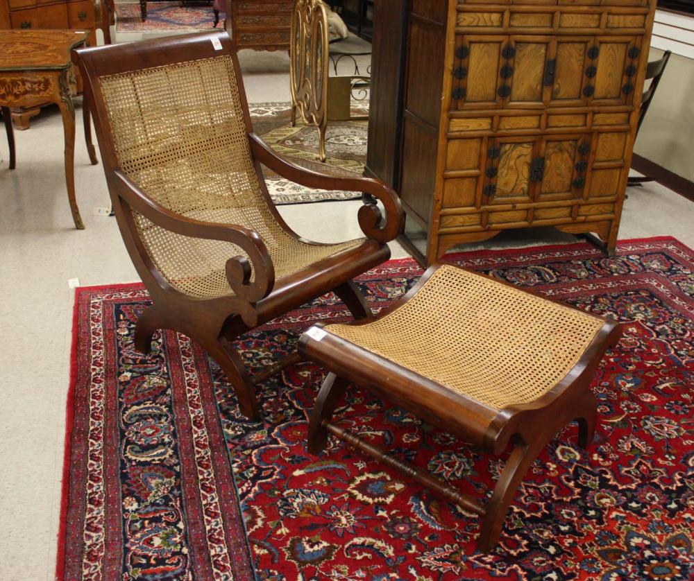 EMPIRE STYLE MAHOGANY ARMCHAIR