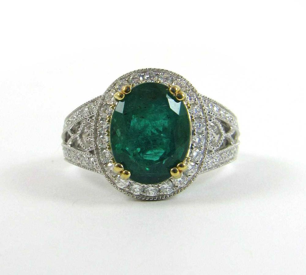 EMERALD DIAMOND AND FOURTEEN KARAT 33f43e