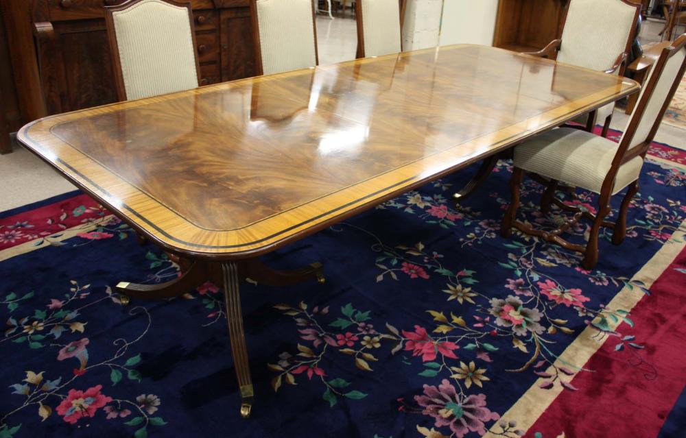 BAKER FEDERAL STYLE MAHOGANY DINING