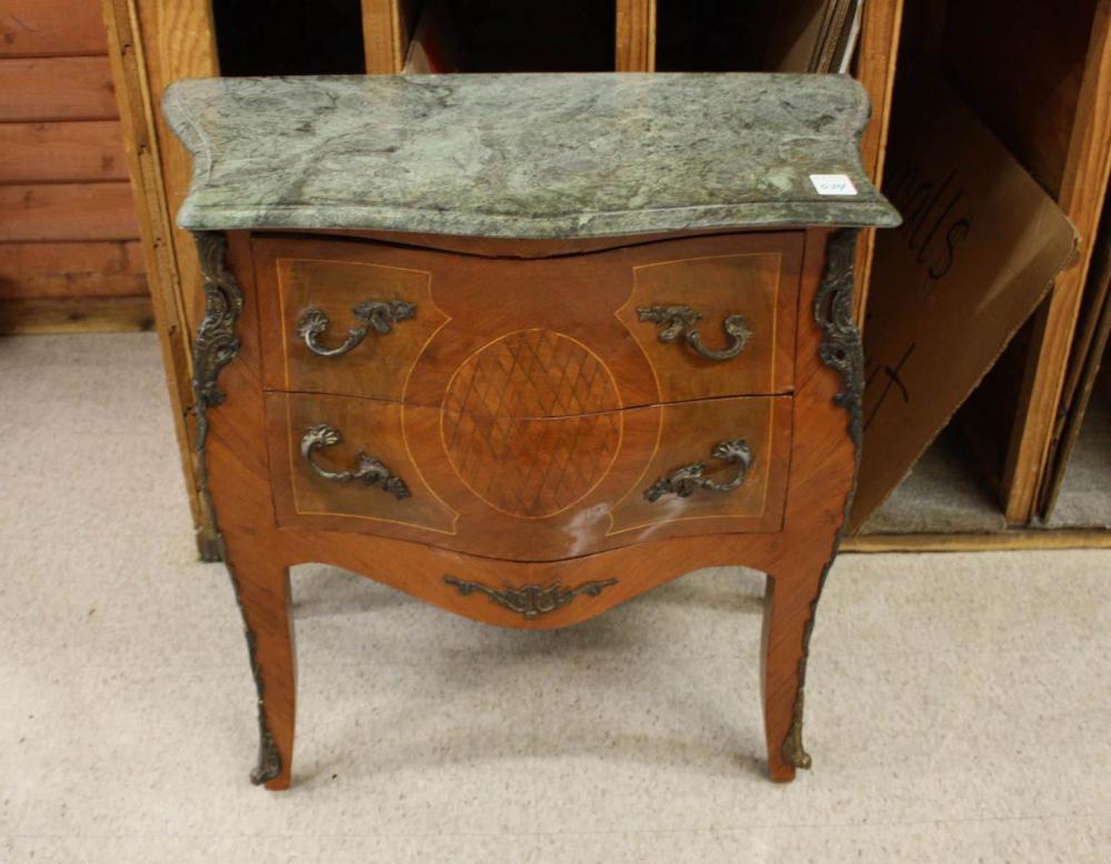 LOUIS XV STYLE PETITE MARBLE-TOP