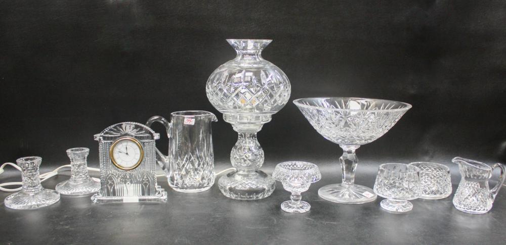 TEN ASSORTED WATERFORD CRYSTAL 33f4d8