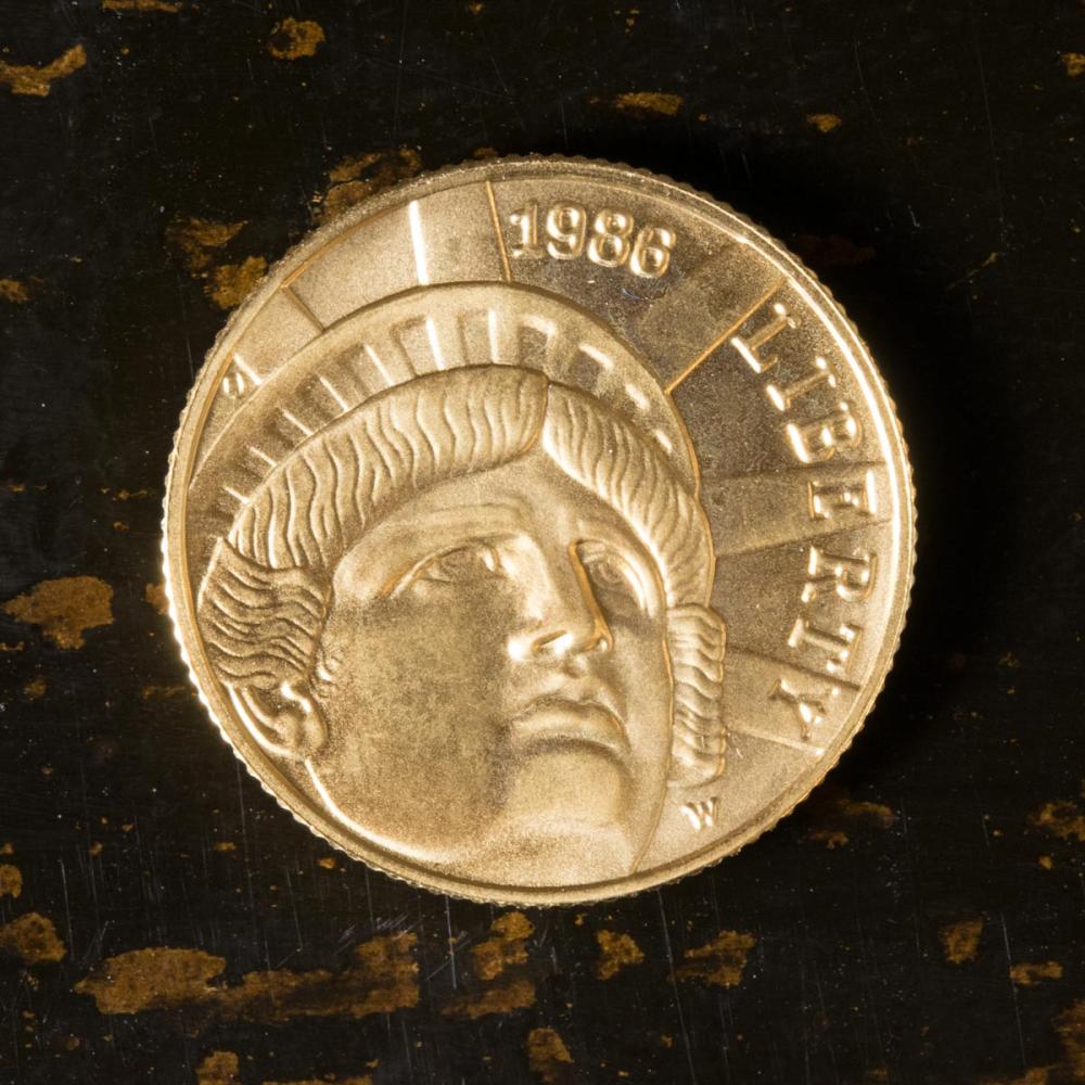 FIVE DOLLAR STATUE OF LIBERTY PROOF
