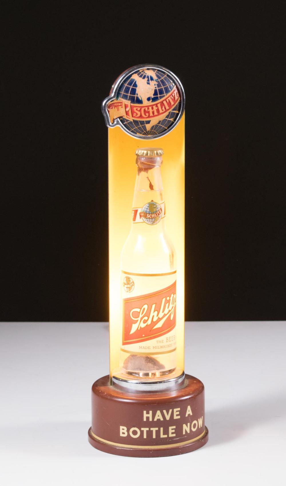 VINTAGE SCHLITZ BEER BAR LIGHT,