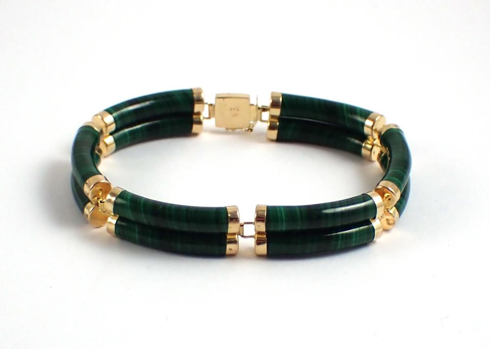 MALACHITE AND FOURTEEN KARAT GOLD 33f52b