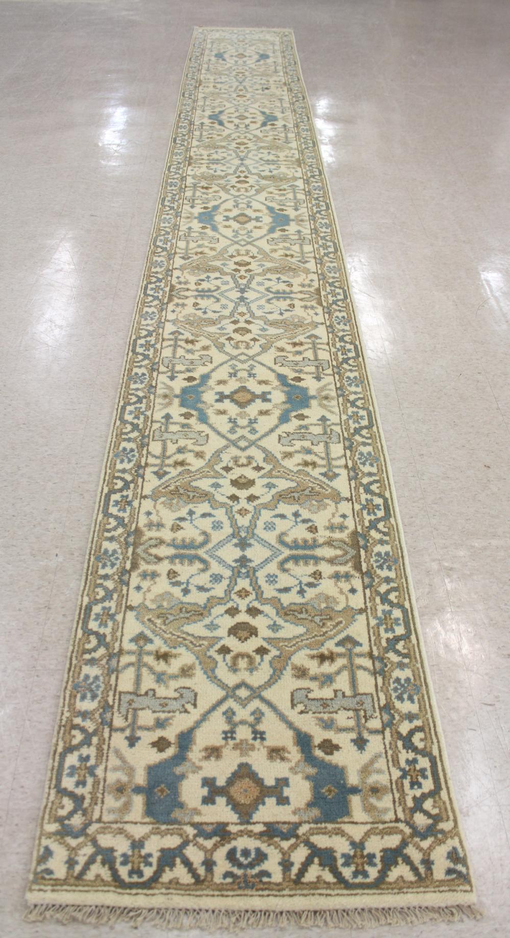 HAND KNOTTED ORIENTAL LONG RUG,