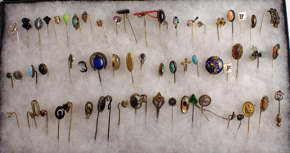 ANTIQUE AND VINTAGE STICK PIN COLLECTION